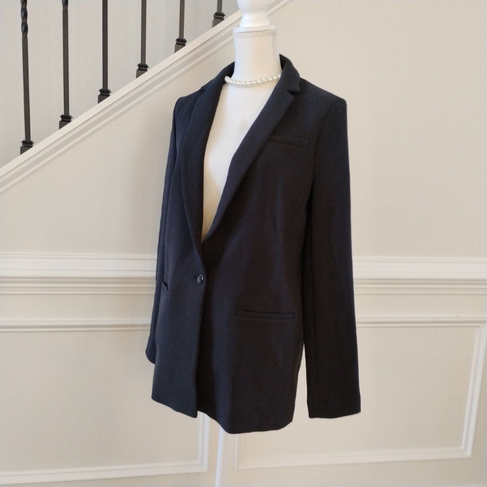 Banana Republic Women's Black Blazer Sz-10 - Picture 2 of 13